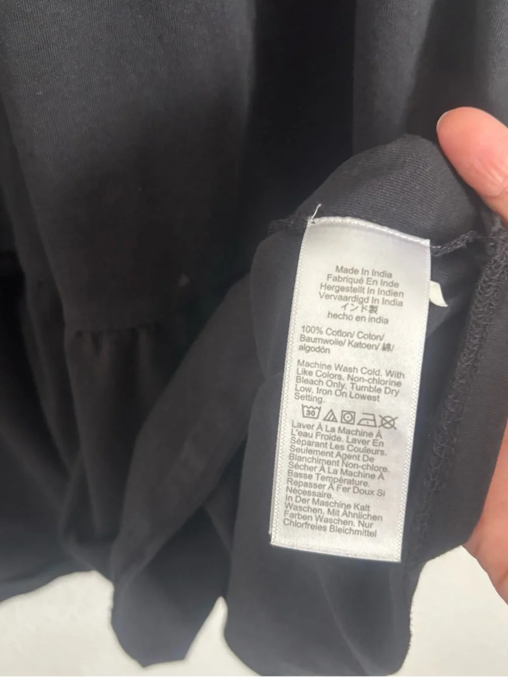 J. Crew Women's Size Small Black Short Sleeve Tiered Mini Dress